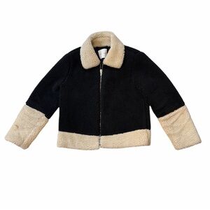 Storm & Marie Milly Black and Cream Sherling Jacket